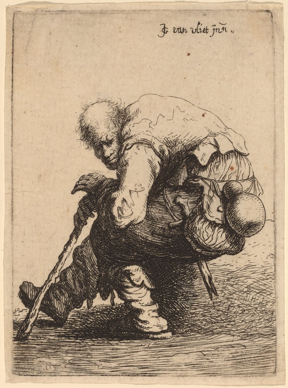 Oturan Dilenci, 1632. by Jan Georg van Vliet
