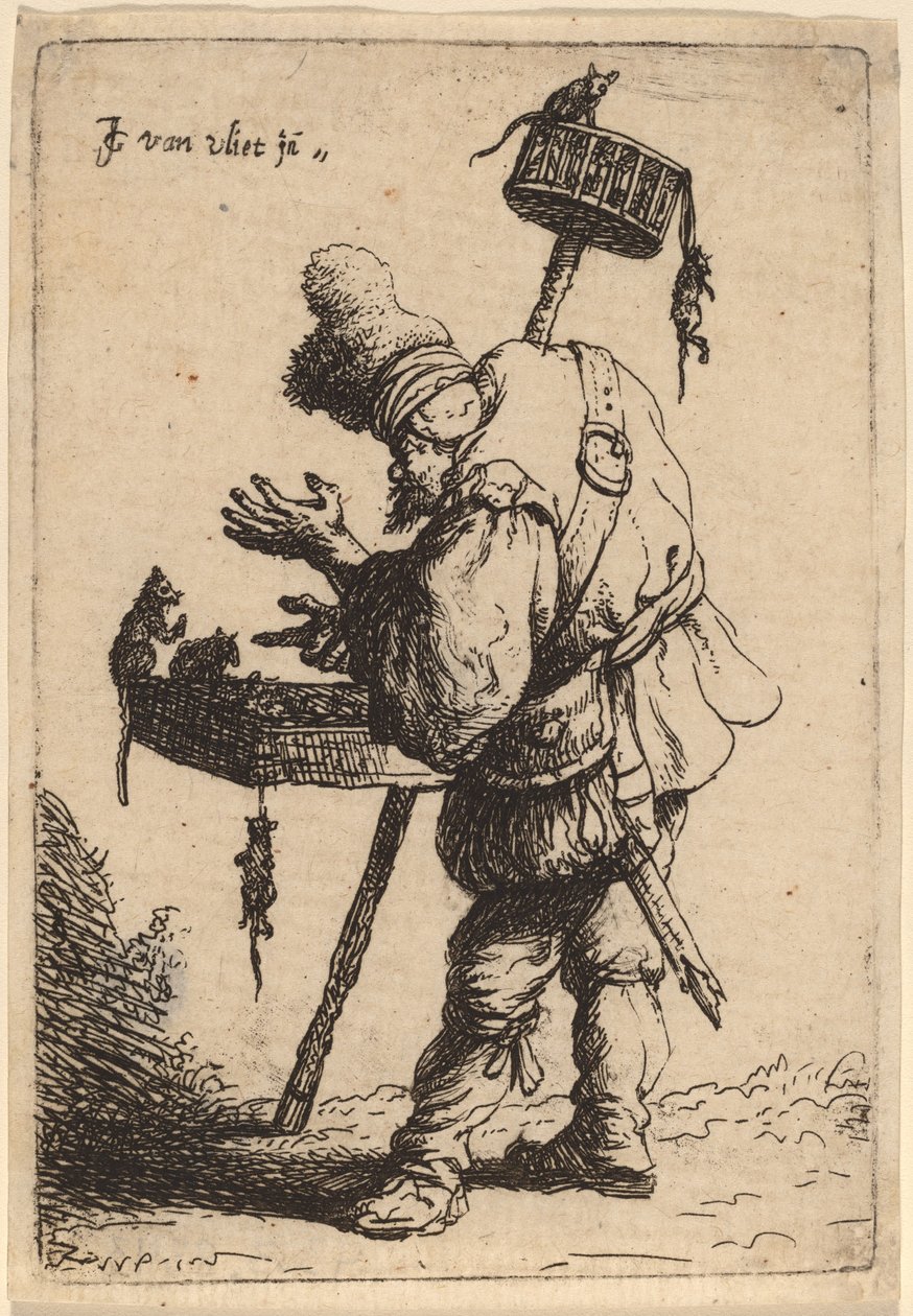 Fare Avcısı, 1632. by Jan Georg van Vliet