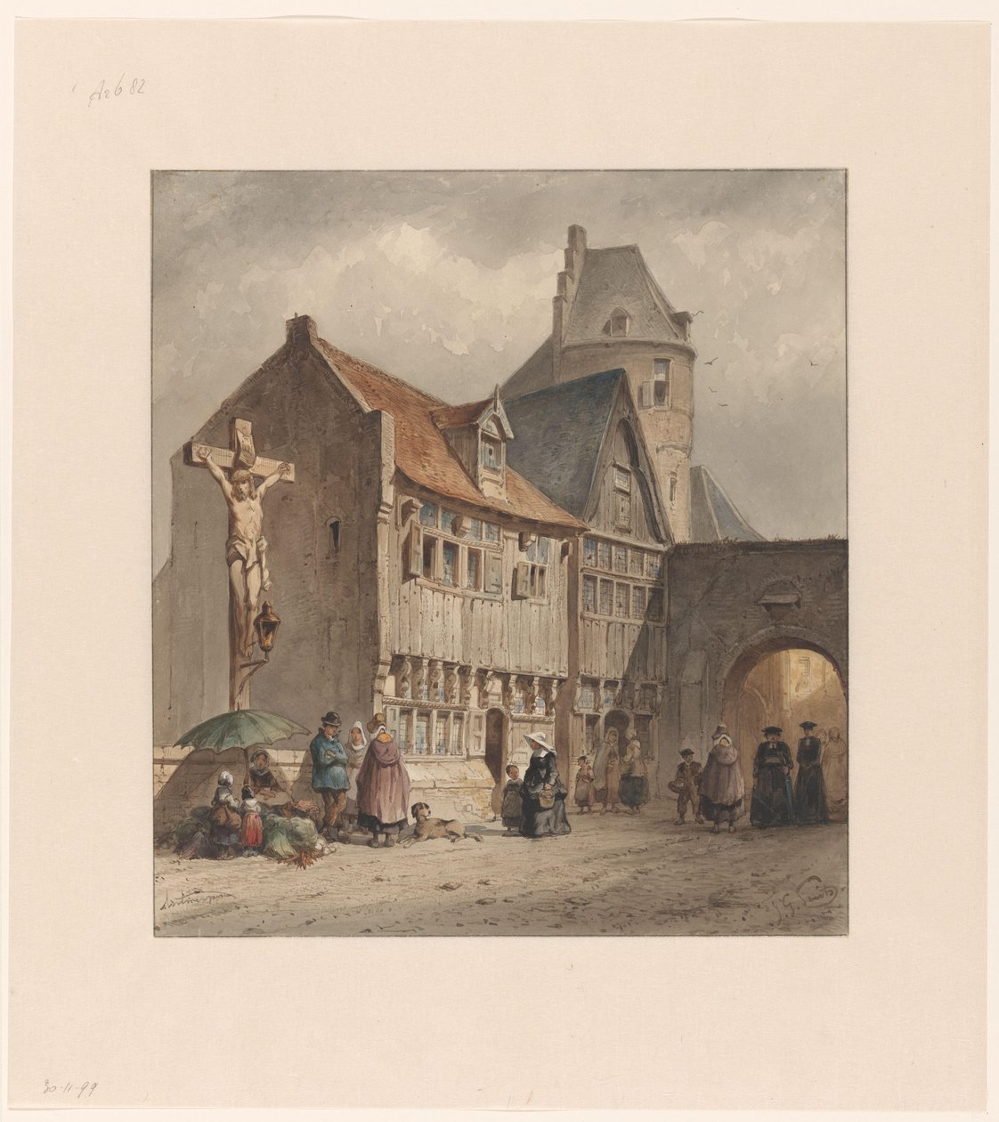 Anvers'te sokak by Jan Gerard Smits