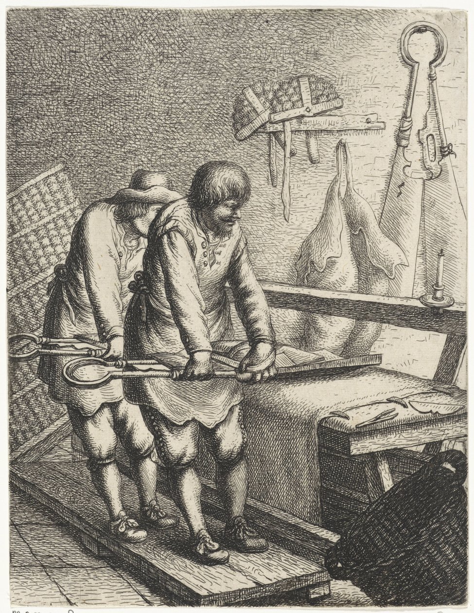 kumaş makasları Meslekler (dizi adı) by Jan Gillisz. van Vliet