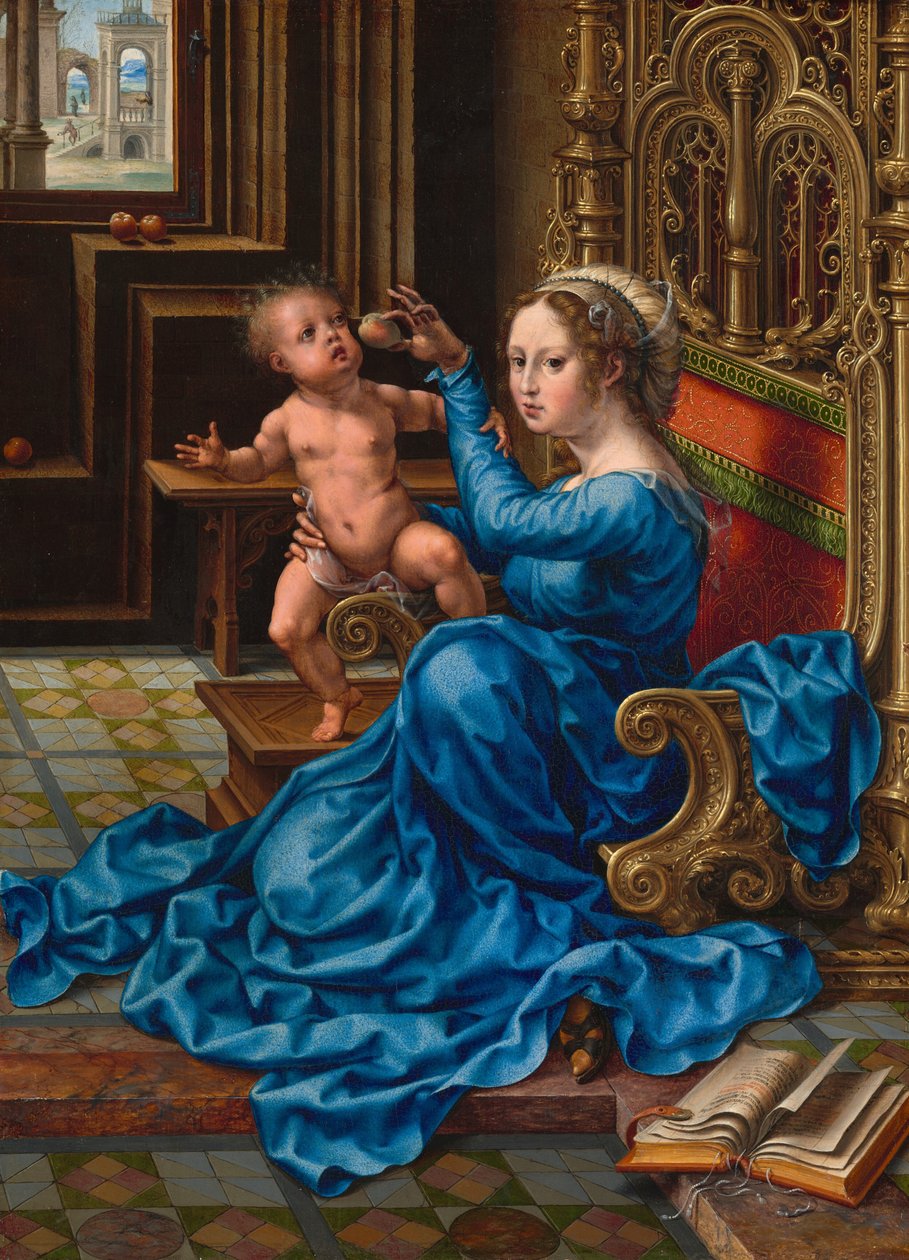 Madonna ve Çocuk, c. 1532. by Jan Gossaert