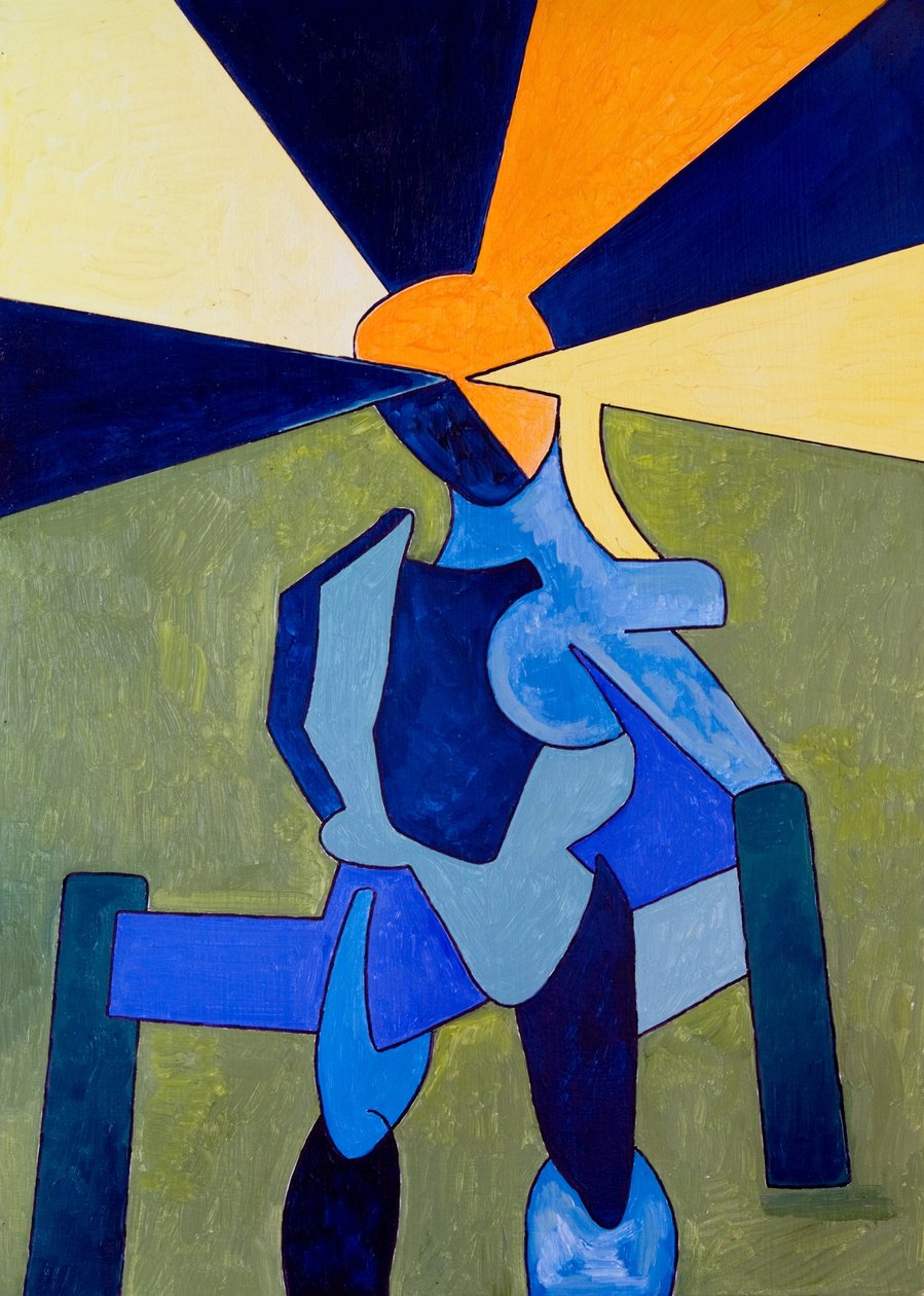 Defiance, 2007 (tahta üzerine yağlı boya) by Jan Groneberg