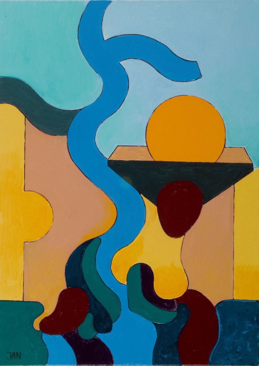Sihirli Kuyu, 2009 (tuval üzerine yağlı boya) by Jan Groneberg