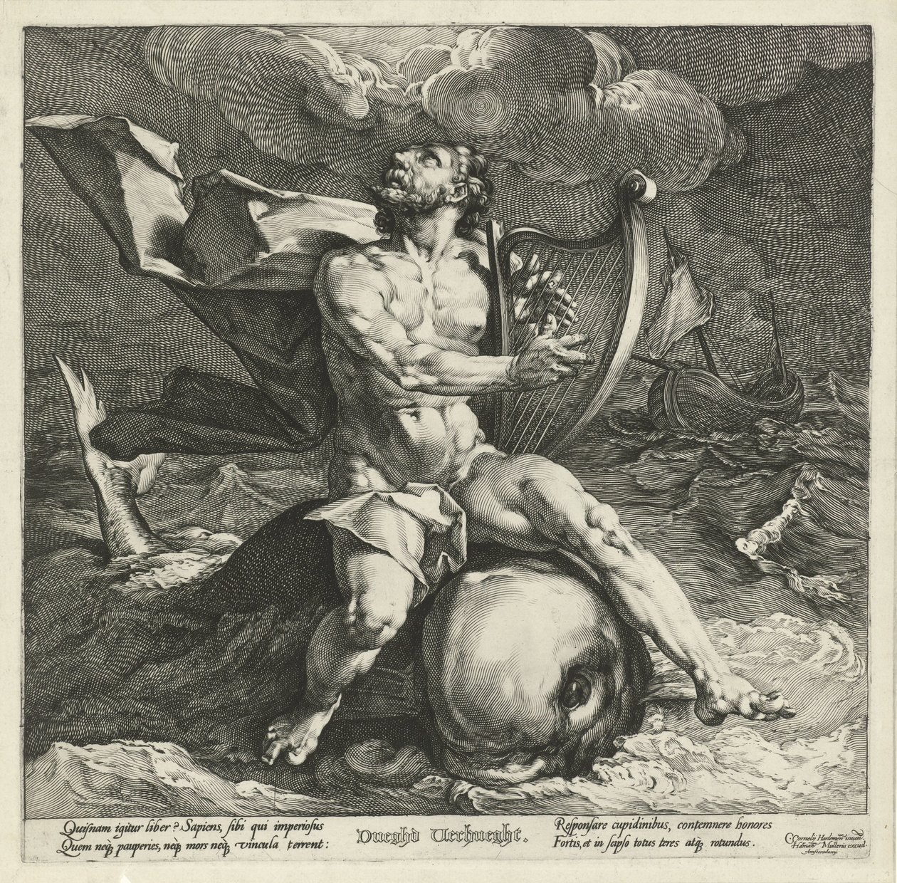 yunus üzerinde Arion by Jan Harmensz. Muller