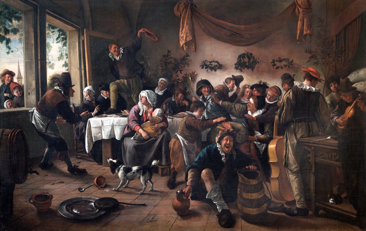 Bir Düğün Partisi by Jan Havicksz. Steen