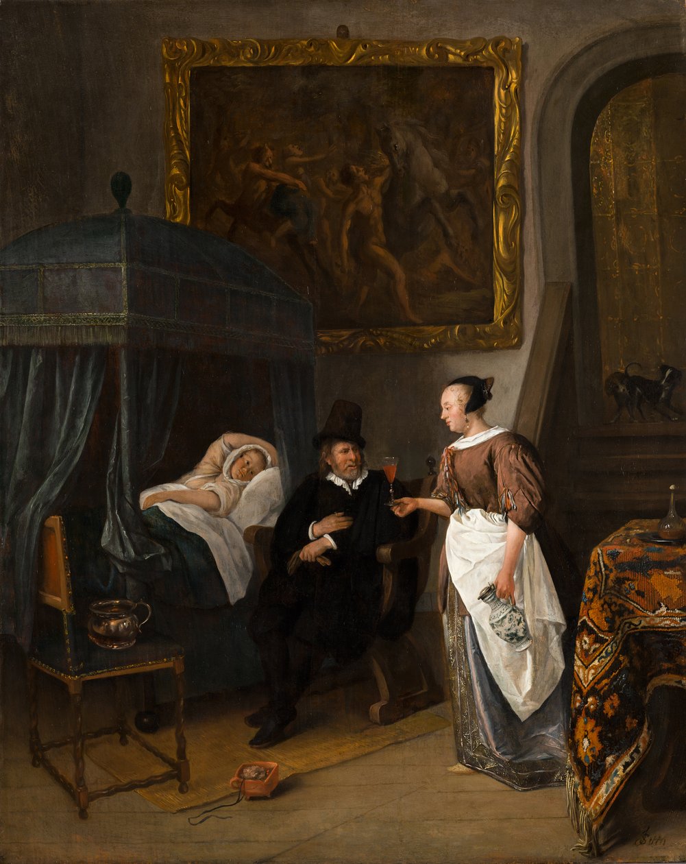 Doktorun Ziyareti, c.1665-8 by Jan Havicksz. Steen