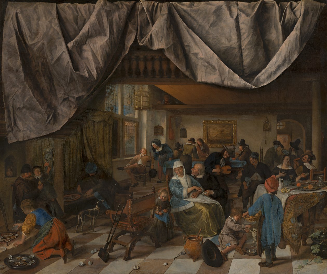 İnsanın Hayatı, c. 1665 by Jan Havicksz. Steen