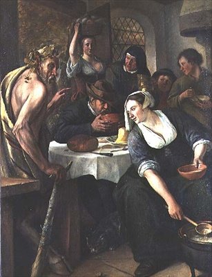 Satyr ve Köylü by Jan Havicksz. Steen