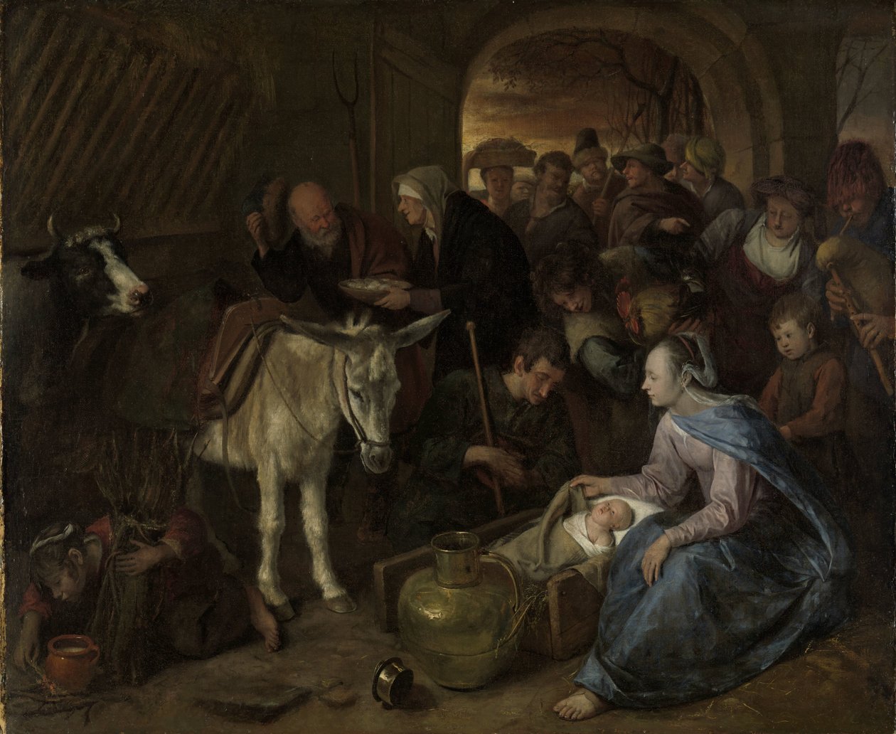 Çobanların hayranlığı by Jan Havicksz. Steen
