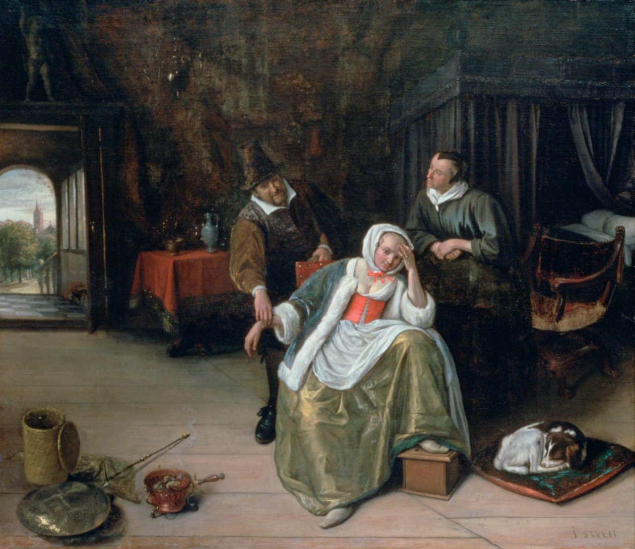 Aşk Hastası Bakire, c1660 by Jan Havickszoon Steen