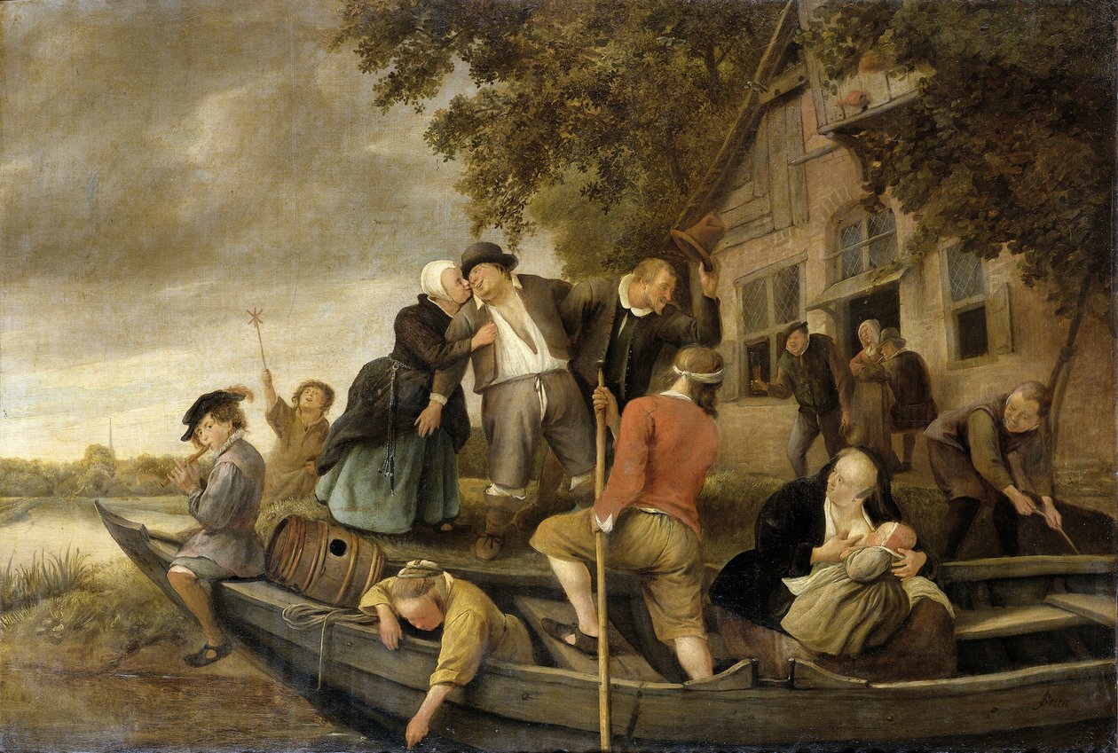 Mutlu Eve Dönüş, 1679 by Jan Havickszoon Steen