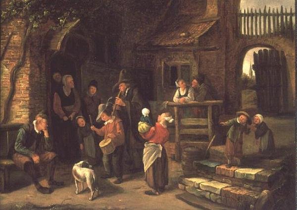 Gezici Müzisyenler (panel) by Jan Havickszoon Steen