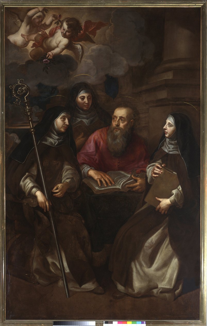Üç Aziz ile Aziz Jerome (resim by Jan Hovaert
