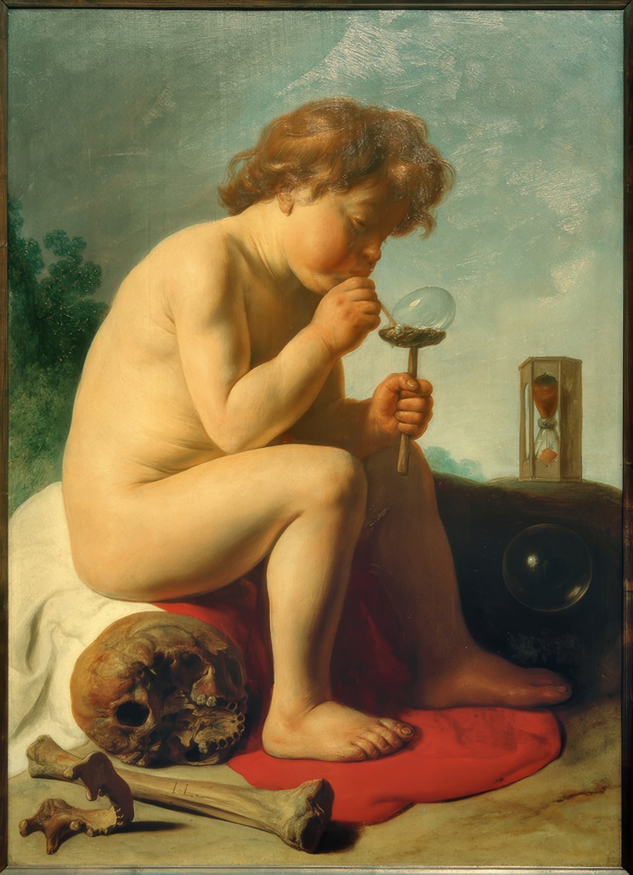 Sabun köpüğü olan çocuk by Jan I Lievens
