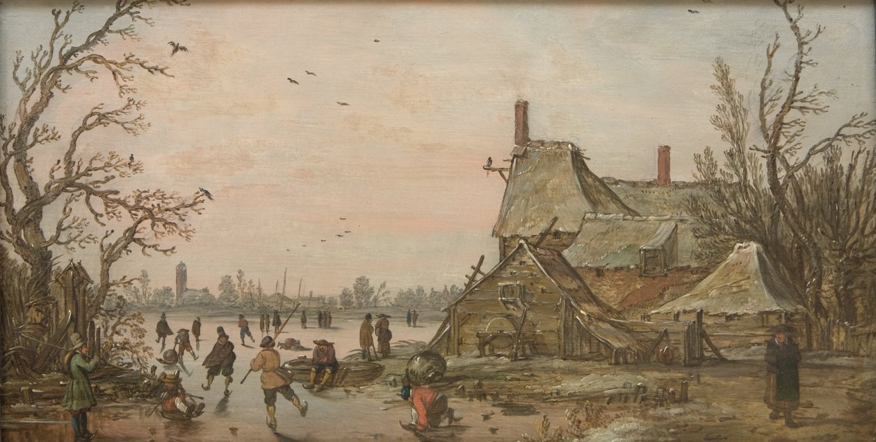 Çiftlikte Kış Manzarası by Jan Josefsz van Goyen