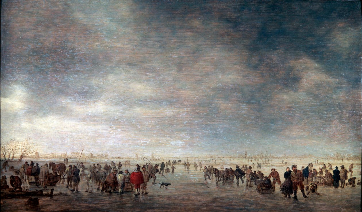 Buz Patencileri, 1641. by Jan Josephsz van Goyen
