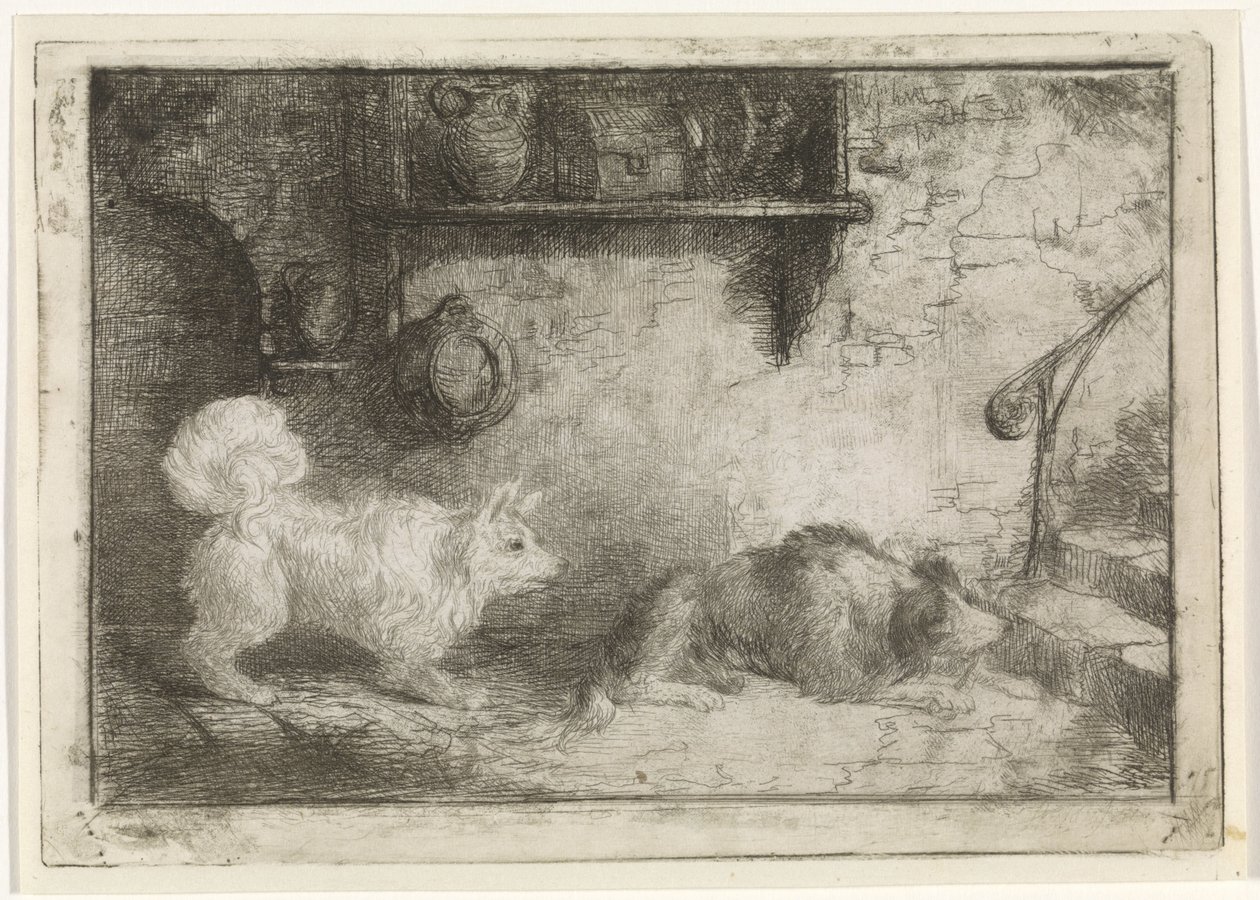İki köpek by Jan Karel Jacob de Jonge