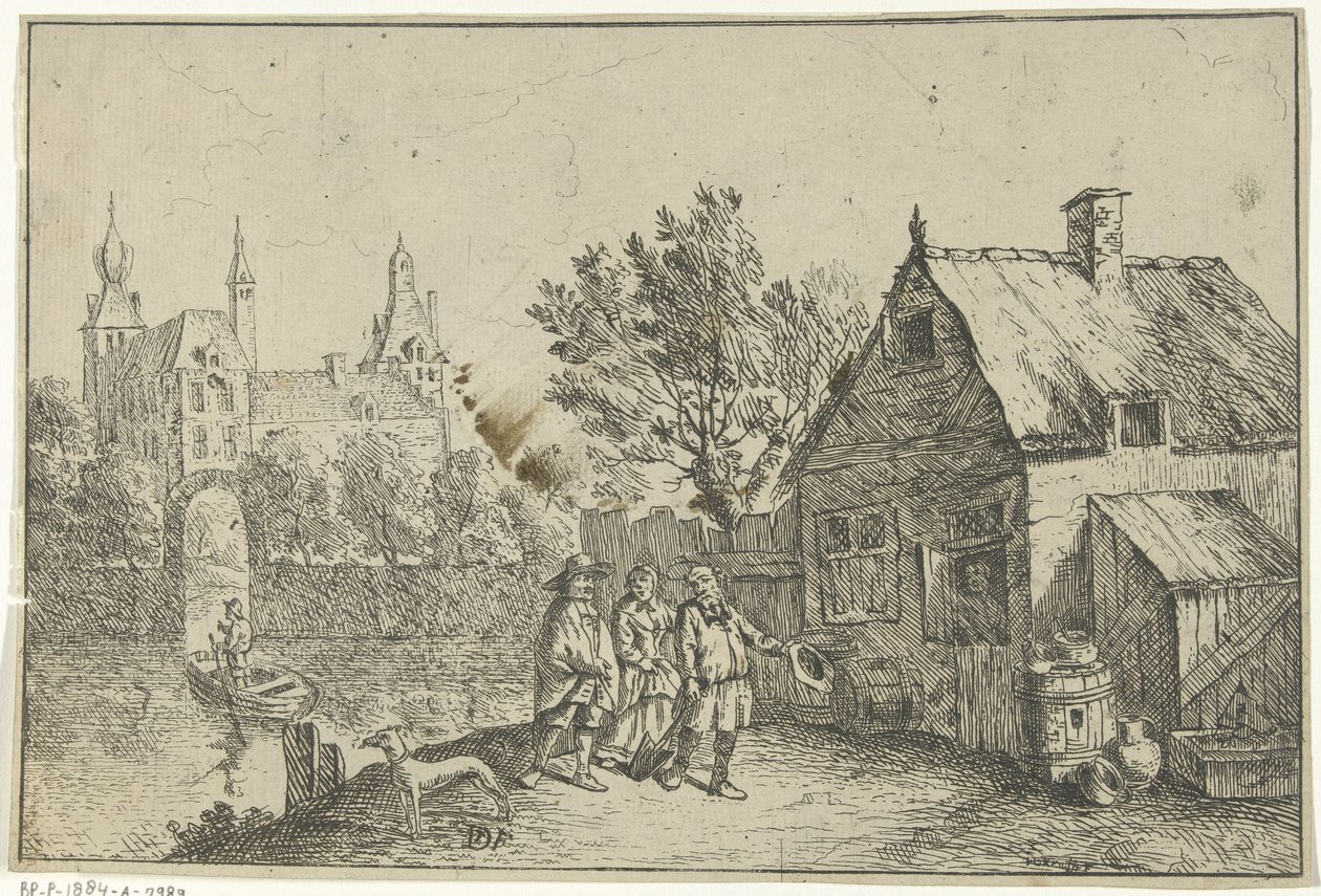 Su üzerinde çiftlik evi by Jan Lauwryn Krafft (I)