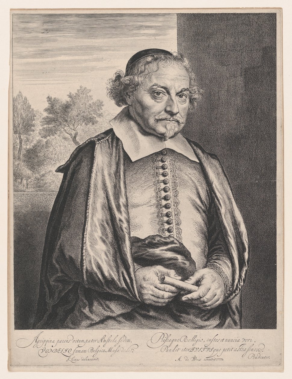 Joost van den Vondel, 17. yüzyıl. by Jan Lievens