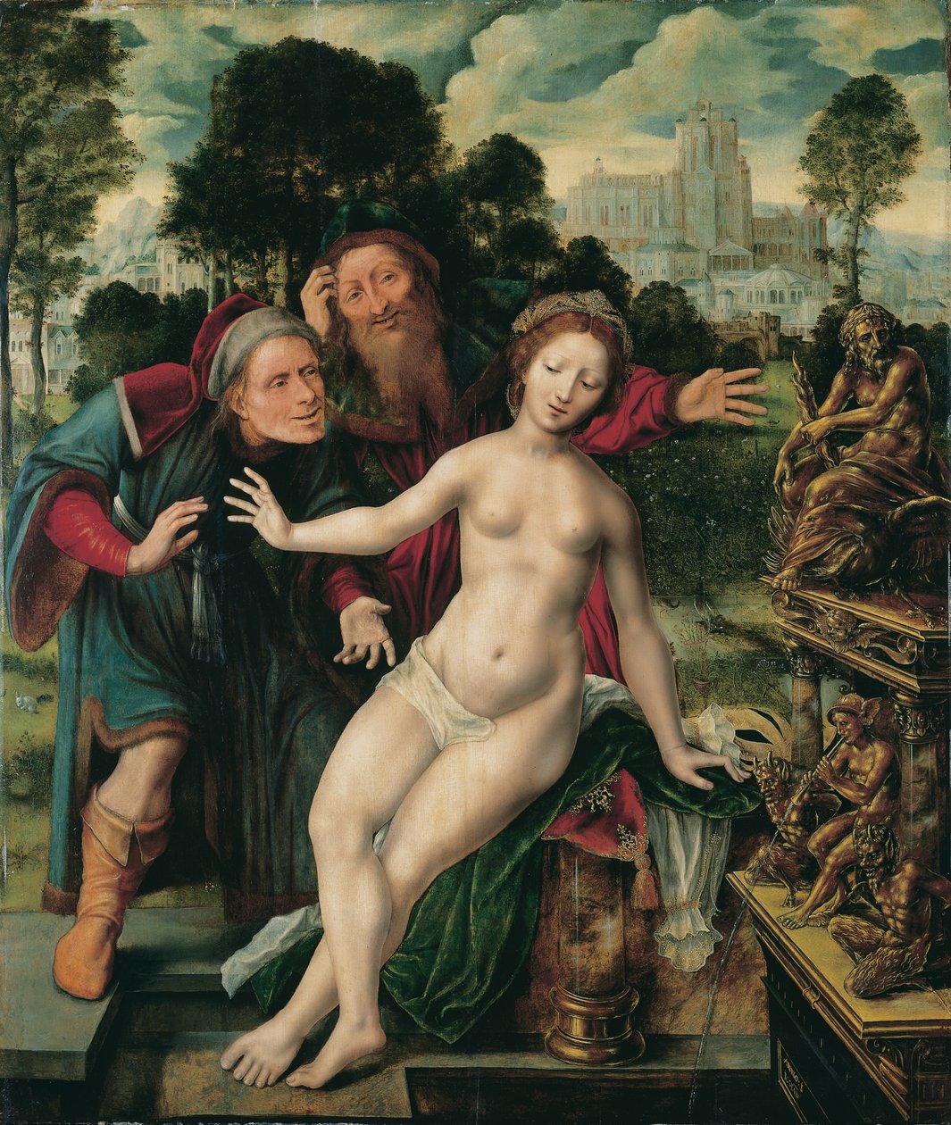 Susanna ve Yaşlılar by Jan Massys or Metsys