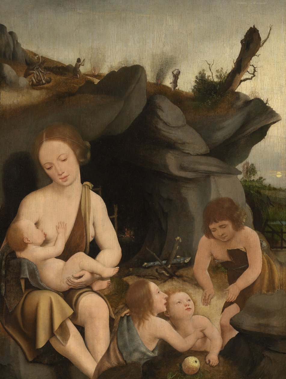 Havva ve Dört Çocuk, c.1520 by Jan Mostaert