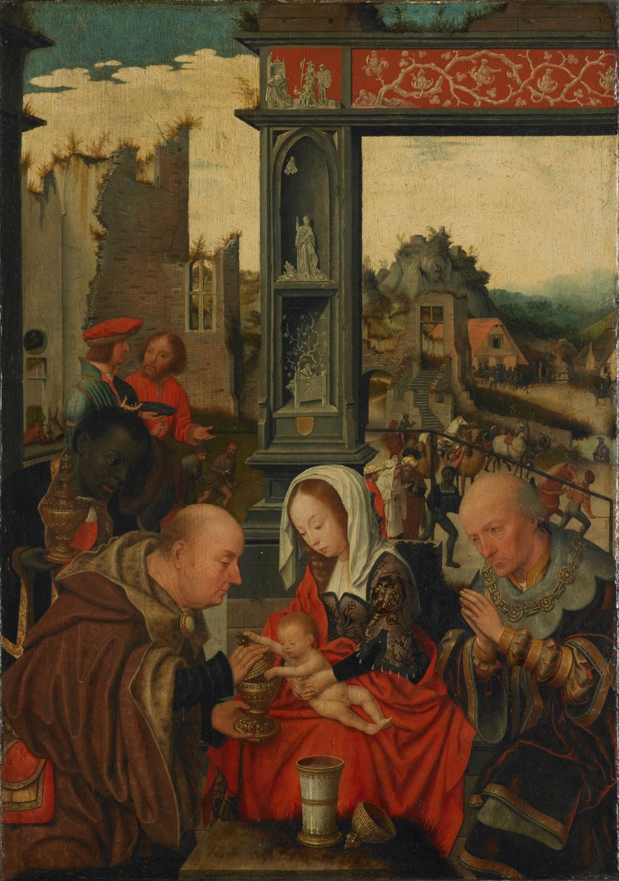 Kralların Hayranlığı, 1525 by Jan Mostaert