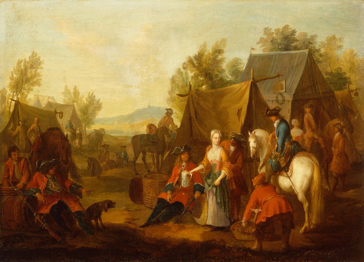 Askeri Kamp (petrol) by Jan Peeter Verdussen