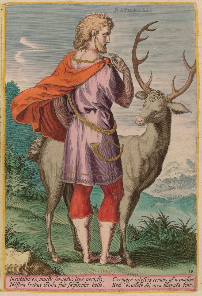 Naftali by Jan Sadeler I after Crispen van den Broecke
