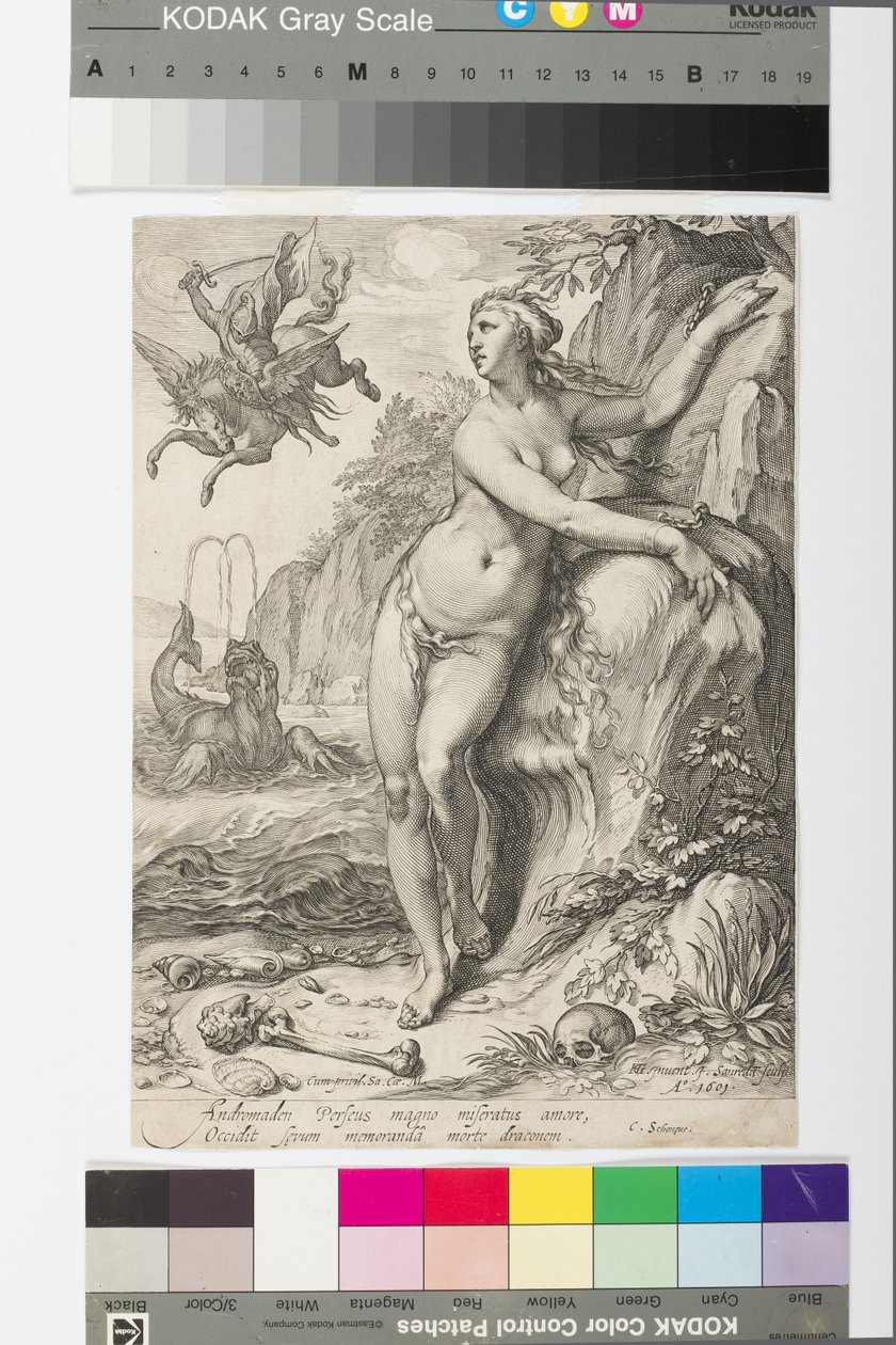Andromeda, c.1609 (gravür) by Jan Saenredam