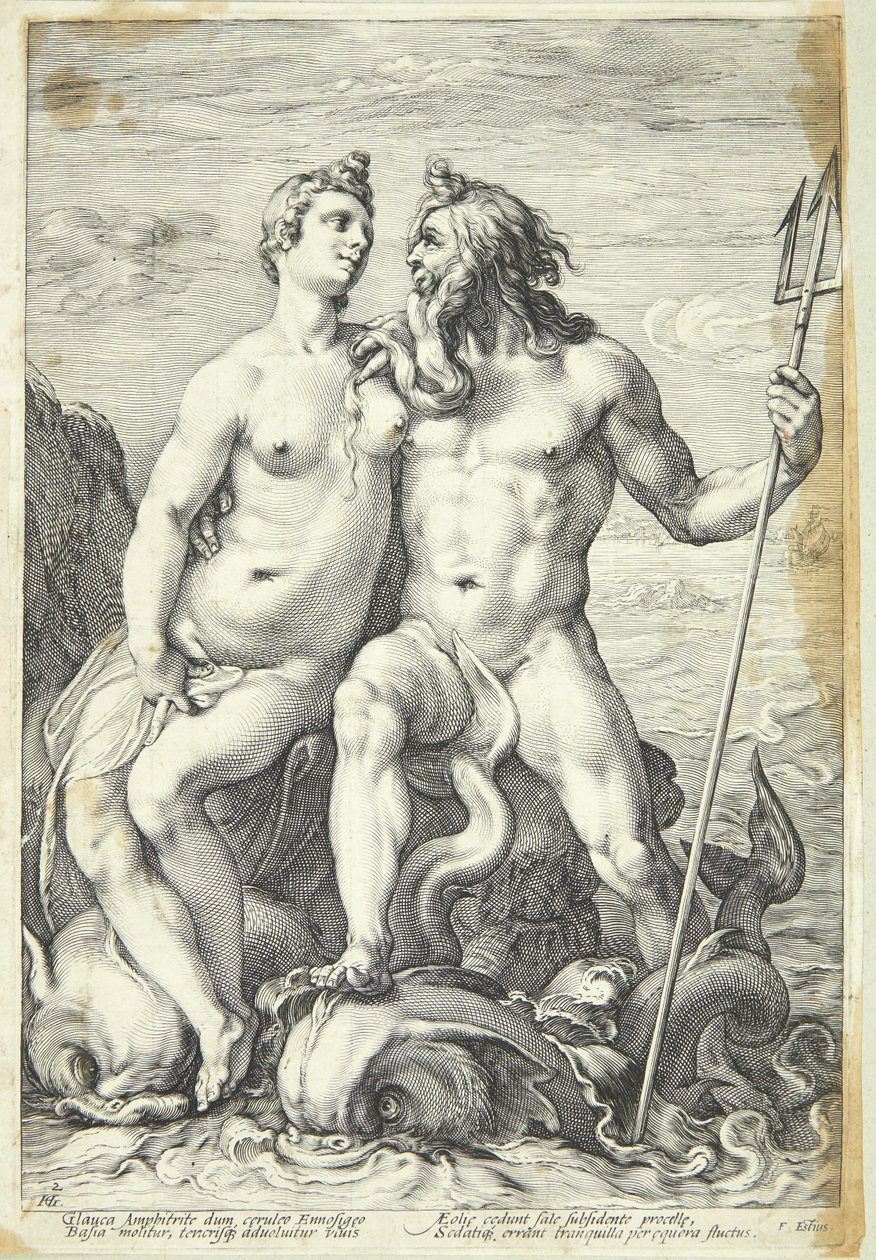 Neptün ve Amfitrit by Jan Saenredam