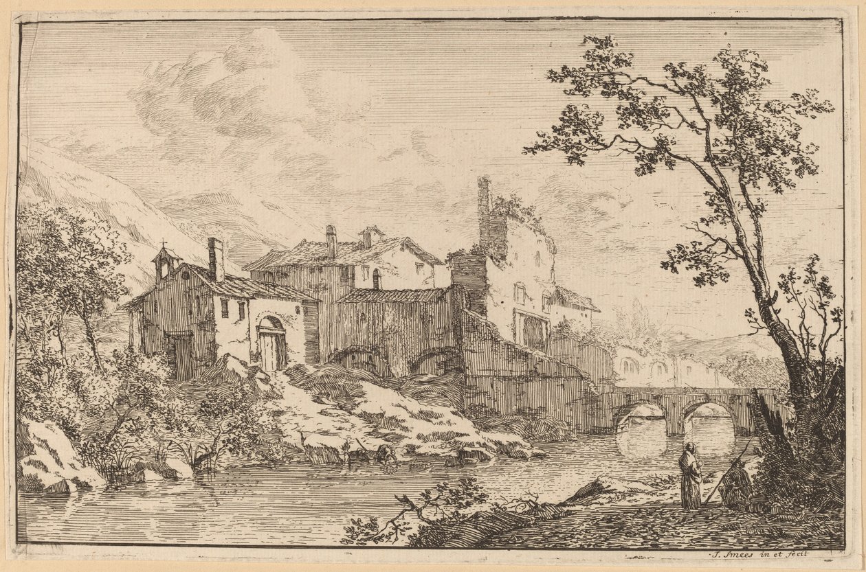 Nehir Kenarındaki Evler by Jan Smees