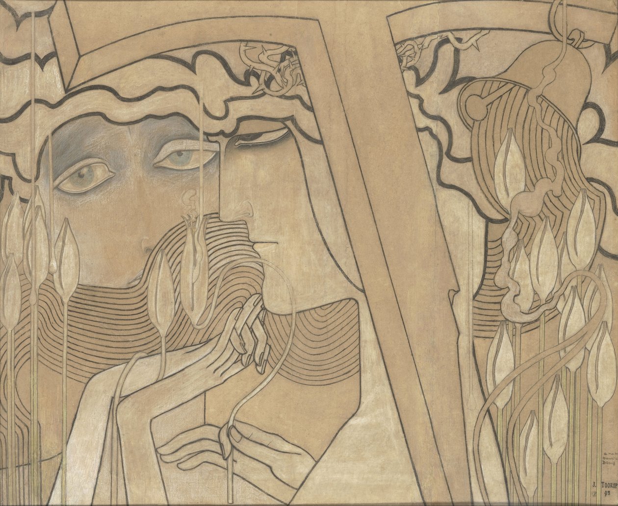 Arzu ve Memnuniyet, 1893 by Jan Toorop