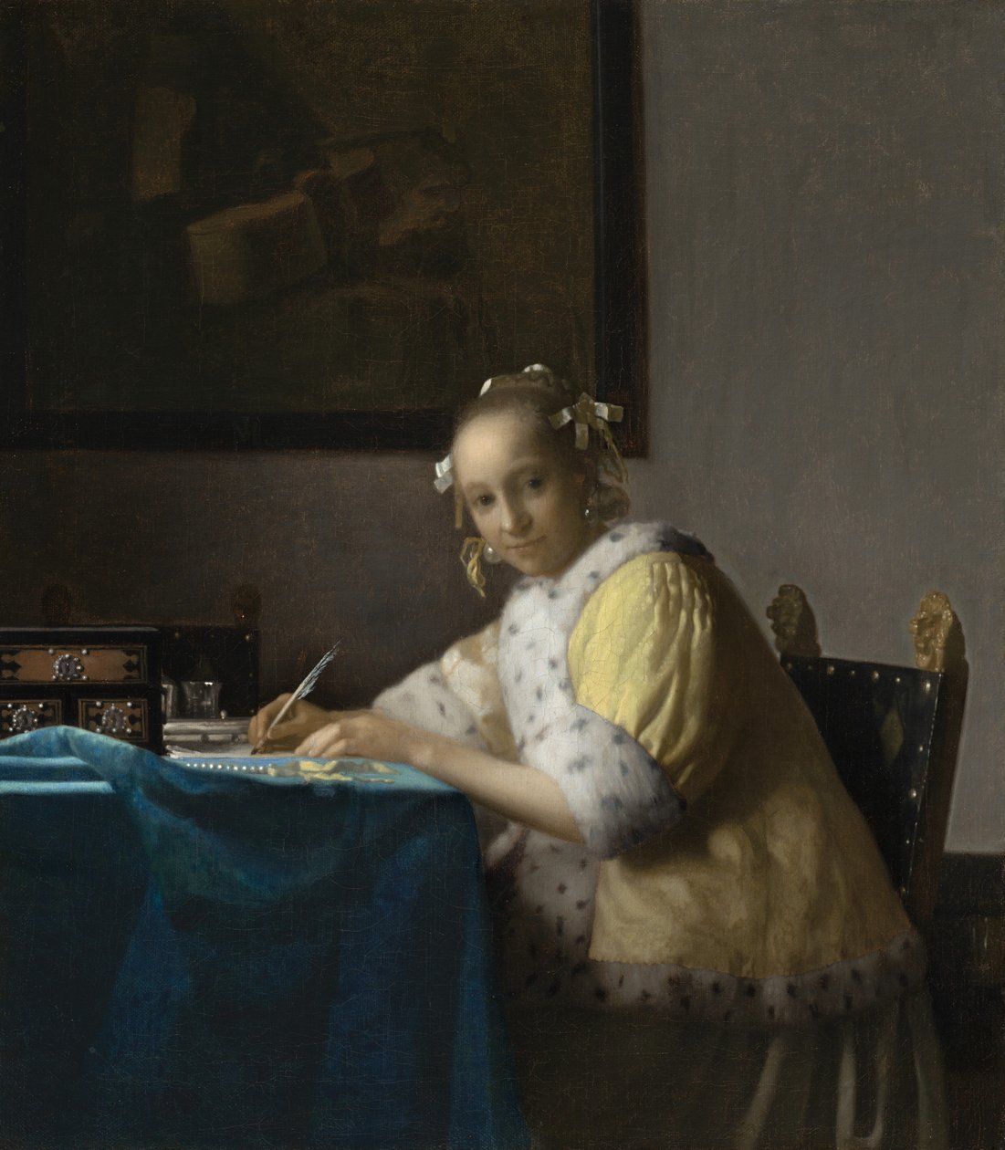 Bir Hanım Yazısı, c. 1665. by Johannes Vermeer