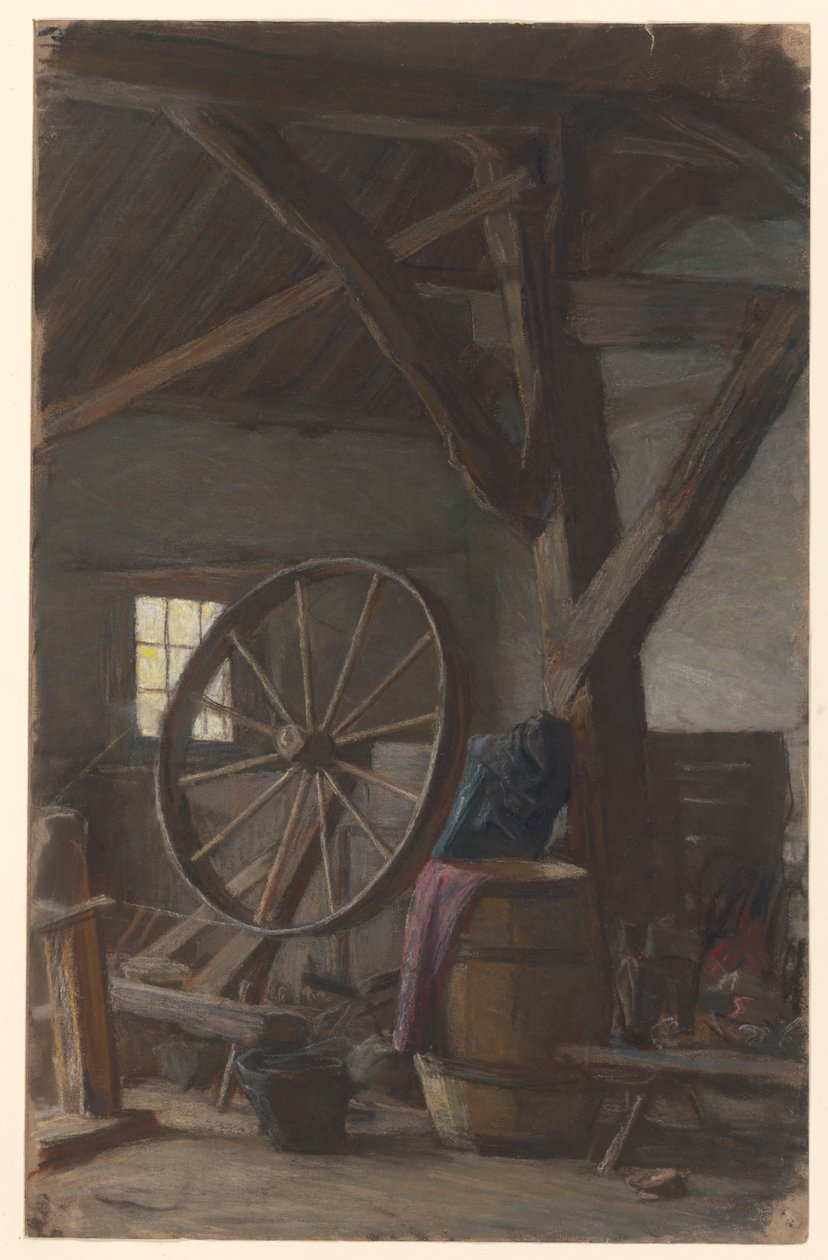 Bir ahırın içi by Jan Veth