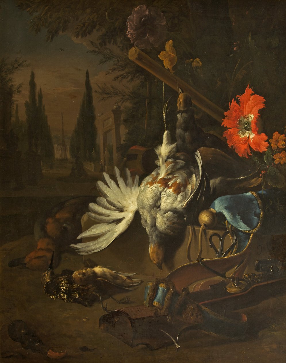 Natürmort, muhtemelen 1691 (tuval üzerine yağlı boya) by Jan Baptist Weenix