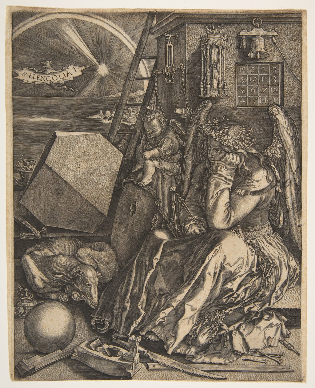 Melencolia kopyalıyorum, 1602. by Jan Wierix