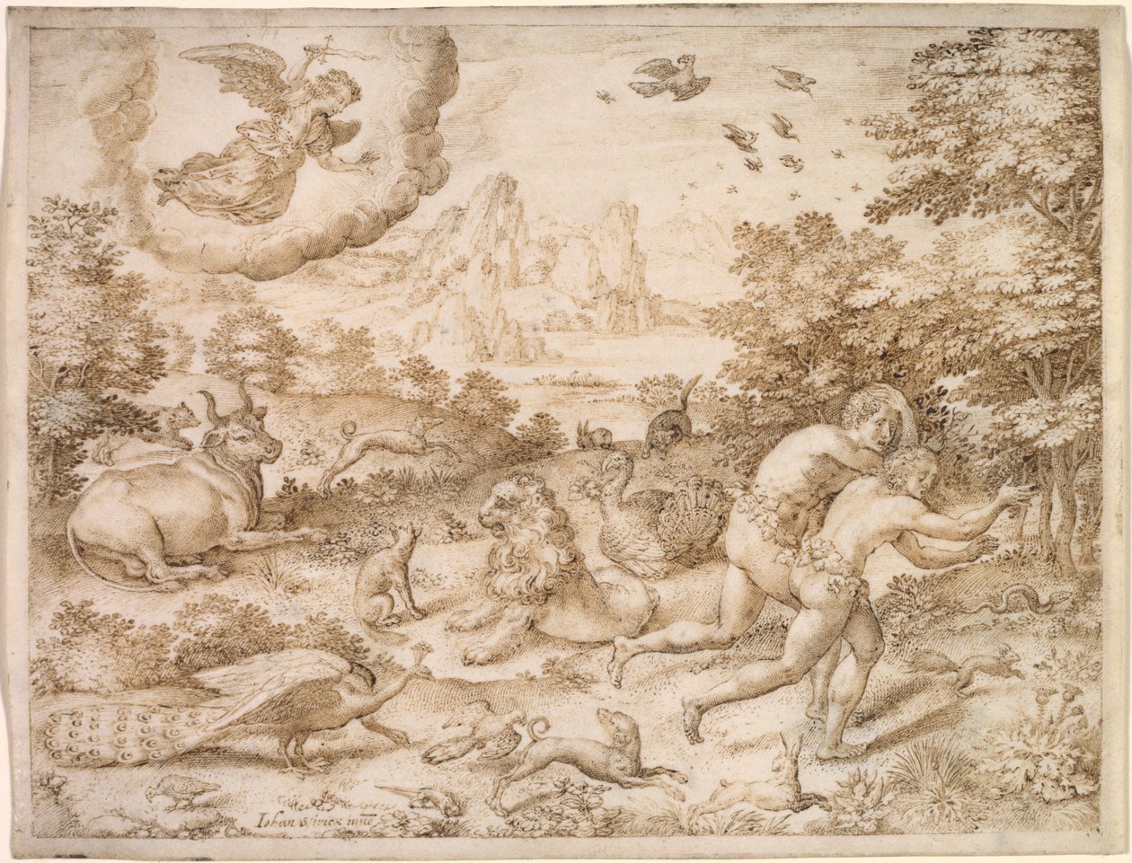 Cennetten Kovulma, c. 1606. by Jan Wierix
