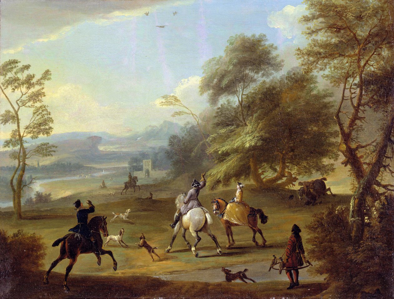 Bir Hawking Partisi, c.1690 by Jan Wyck