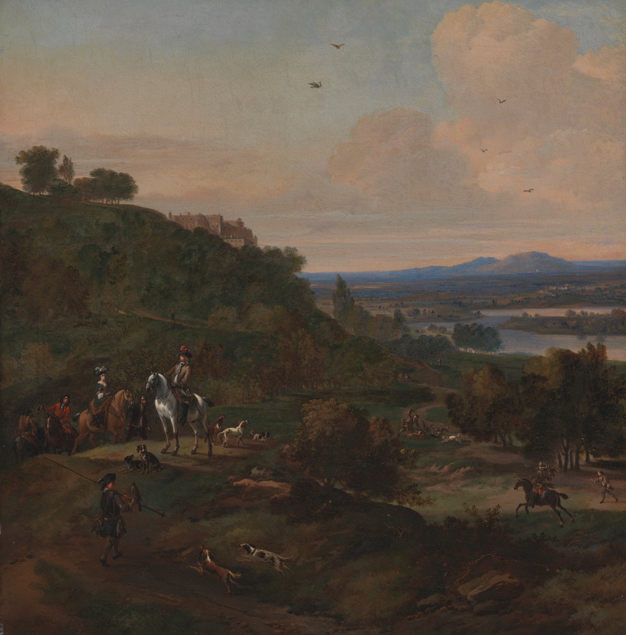 Stirling Kalesi'nin altındaki Heron Hawking by Jan Wyck