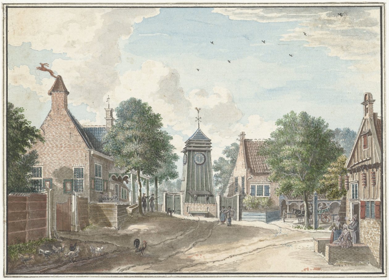 Overveen'deki Klokhuis'in görünümü by Jan de Beijer