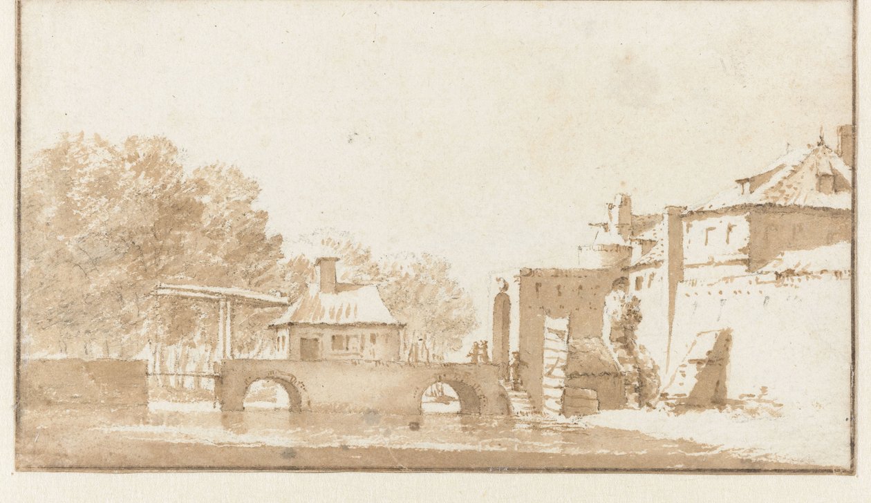Leiden'deki Koepoort by Jan de Bisschop