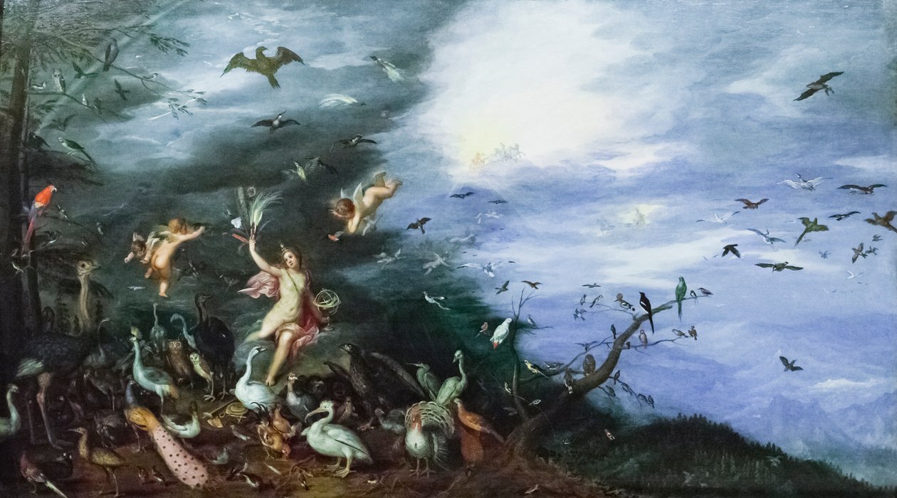 hava alegorisi by Jan the Elder Brueghel