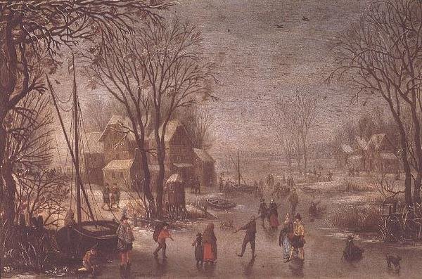 kış sahnesi by Jan the Elder Brueghel