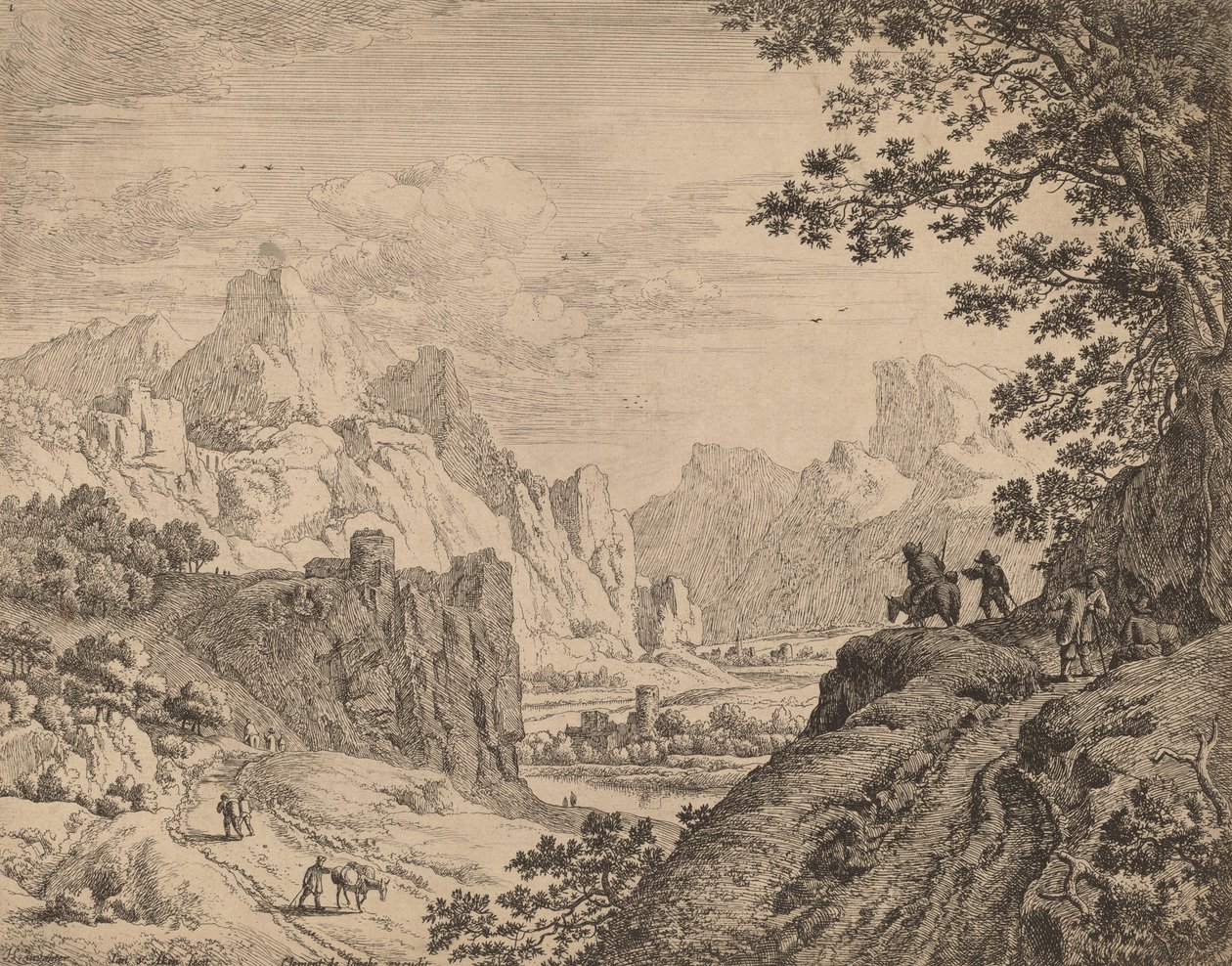 Ren Nehri manzarası. by Jan van Aken