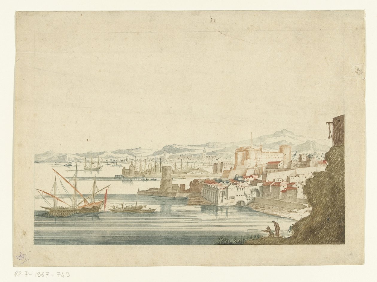 Bir İtalyan limanının görünümü by Jan van Call (I)