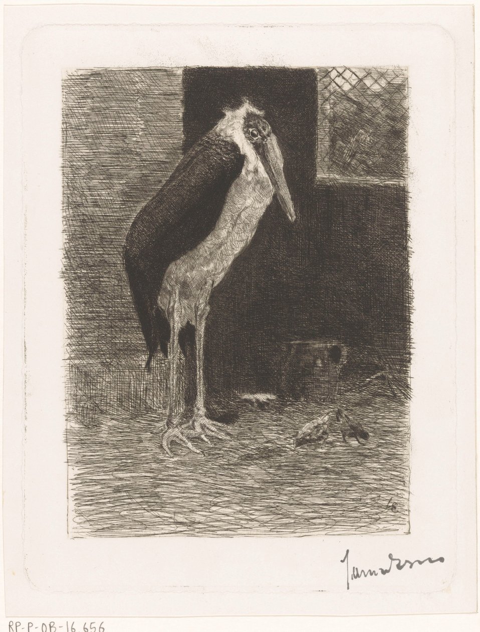 Marabu by Jan van Essen (signed by artist)