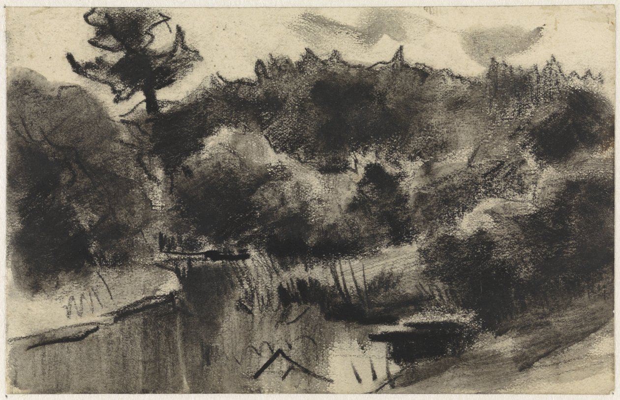 Bosvijver by Jan van Essen