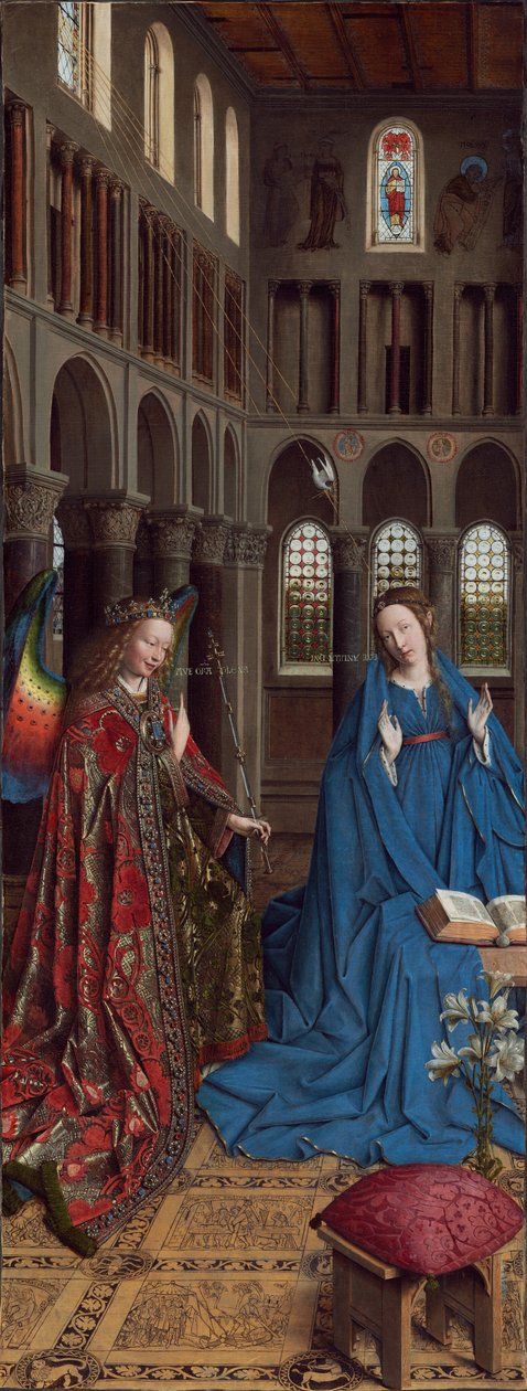 Duyuru, c. 14341436. by Jan van Eyck