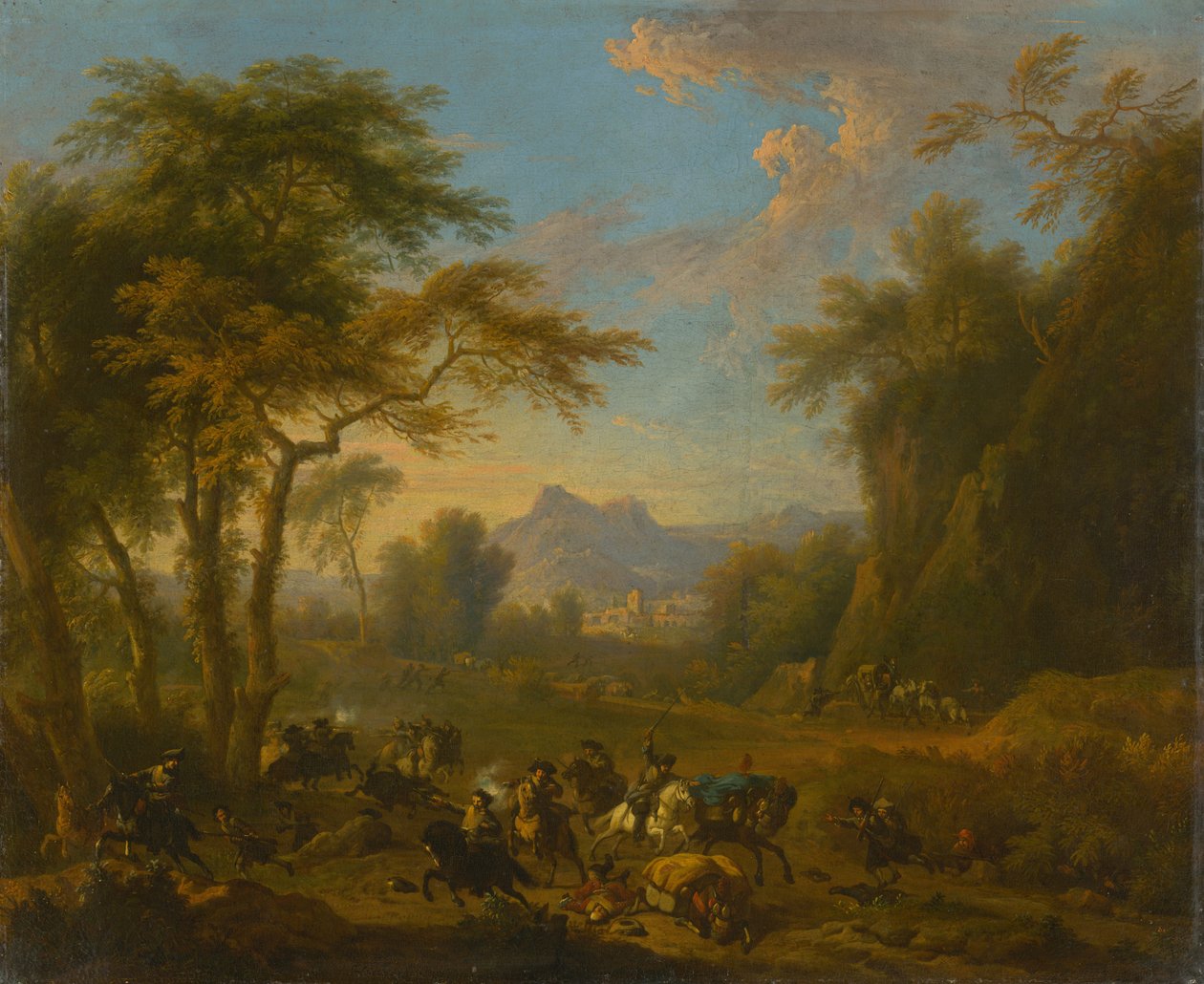 Baskın, yaklaşık 1717. by Jan van Huchtenburgh