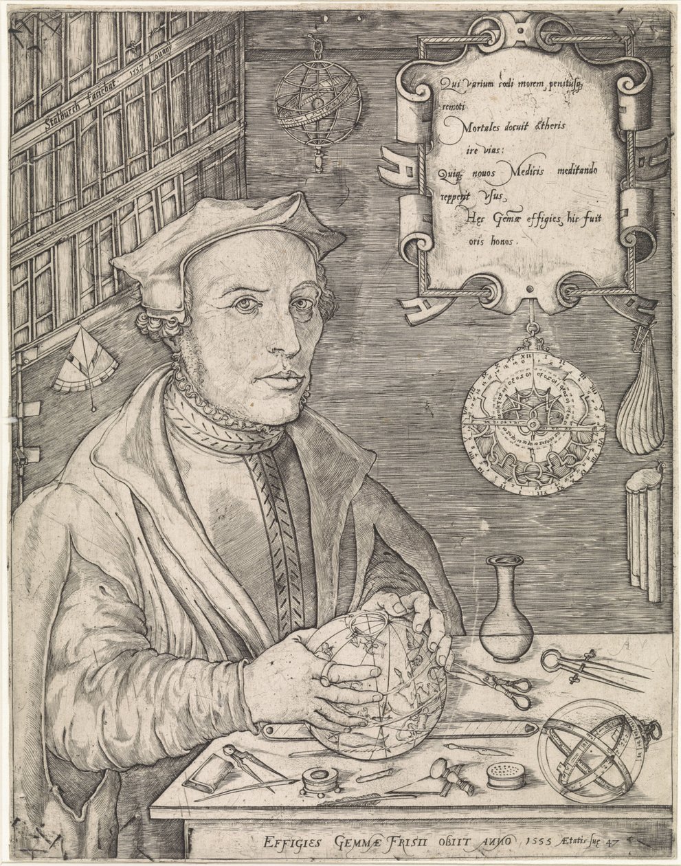 Portret van Gemma Frisius by Jan van Stalburch